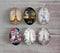 Handmade oval Photo Glass Cabochons Iron tower A474