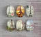 Handmade oval Photo Glass Cabochons Iron tower A477