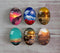 Handmade oval Photo Glass Cabochons Sunset A480
