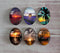 Handmade oval Photo Glass Cabochons Sunset A481