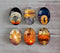 Handmade oval Photo Glass Cabochons Sunset A486