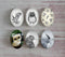 Handmade oval Photo Glass Cabochons animal eagle A490