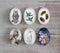 Handmade oval Photo Glass Cabochons animal eagle A492