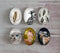 Handmade oval Photo Glass Cabochons animal eagle A495
