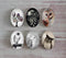 Handmade oval Photo Glass Cabochons animal eagle A497