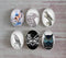 Handmade oval Photo Glass Cabochons animal eagle A505