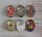Handmade oval Photo Glass Cabochons Pattern A510
