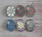 Handmade oval Photo Glass Cabochons Pattern A532
