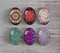 Handmade oval Photo Glass Cabochons Pattern A542