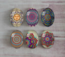Handmade oval Photo Glass Cabochons Pattern A549