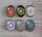 Handmade oval Photo Glass Cabochons Pattern A553