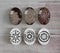 Handmade oval Photo Glass Cabochons Pattern A570