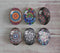 Handmade oval Photo Glass Cabochons Pattern A574