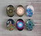 Handmade oval Photo Glass Cabochons Pattern A587