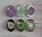 Handmade oval Photo Glass Cabochons Pattern A588