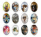 Handmade oval Photo Glass Cabochons animal Wolf A600