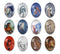 Handmade oval Photo Glass Cabochons animal horse A603