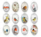 Handmade oval Photo Glass Cabochons animal bird A606