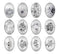 Handmade oval Photo Glass Cabochons flower A627