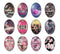 Handmade oval Photo Glass Cabochons flower A629