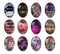 Handmade oval Photo Glass Cabochons flower A630
