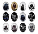 Handmade oval Photo Glass Cabochons A655