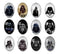 Handmade oval Photo Glass Cabochons A655