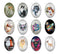 Handmade oval Photo Glass Cabochons animal Cat A660
