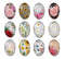 Handmade oval Photo Glass Cabochons plant flower A670
