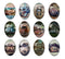 Handmade oval Photo Glass Cabochons car A689