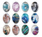 Handmade oval Photo Glass Cabochons A693