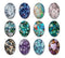 Handmade oval Photo Glass Cabochons stone A697