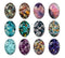 Handmade oval Photo Glass Cabochons stone A698