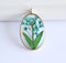 1pcs  Handmade Resin pressed flower pendant necklace, Real dried flower jewelry wholesale