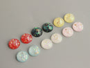 20pcs 12mm Resin Cabochons,Resin Druzy Cabochons,Mermaid Cabochons