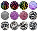 Handmade Round Photo Glass Cabochon Streaks 1015B