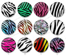 Handmade Round Photo Glass Cabochon Streaks 1017B