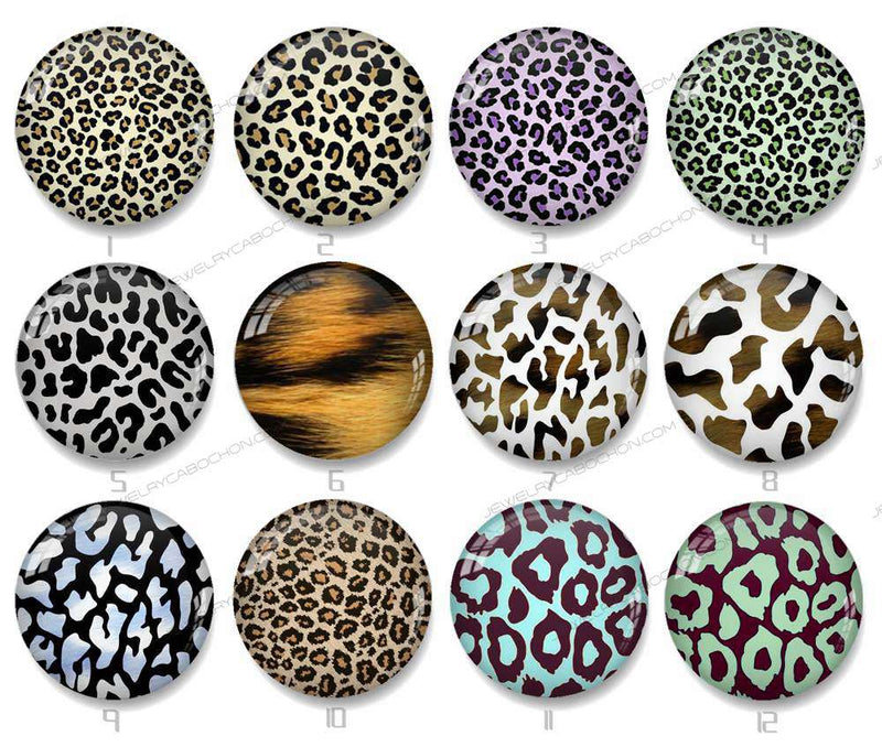 Handmade Round Photo Glass Cabochon spot 1021B