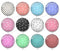 Handmade Round Photo Glass Cabochon Wave point 1024B