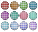 Handmade Round Photo Glass Cabochon stripe 1027B
