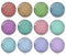 Handmade Round Photo Glass Cabochon stripe 1027B