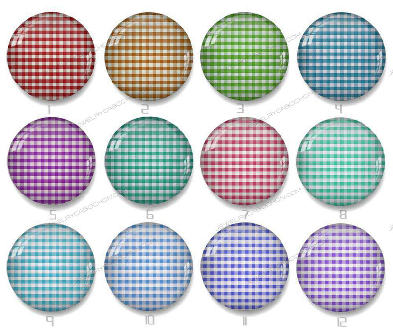 Handmade Round Photo Glass Cabochon stripe 1027B