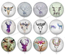 Handmade Round Photo Glass Cabochon animal deer 1069B