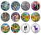 Handmade Round Photo Glass Cabochon deer 1106B
