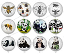 Handmade Round Photo Glass Cabochon bee 1167B