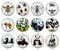 Handmade Round Photo Glass Cabochon bee 1167B