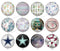 Handmade Round Photo Glass Cabochon Pattern 1188B