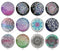 Handmade Round Photo Glass Cabochon Pattern 1275B