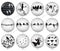 Handmade Round Photo Glass Cabochon 1289B