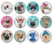 Handmade Round Photo Glass Cabochon animal 1438B